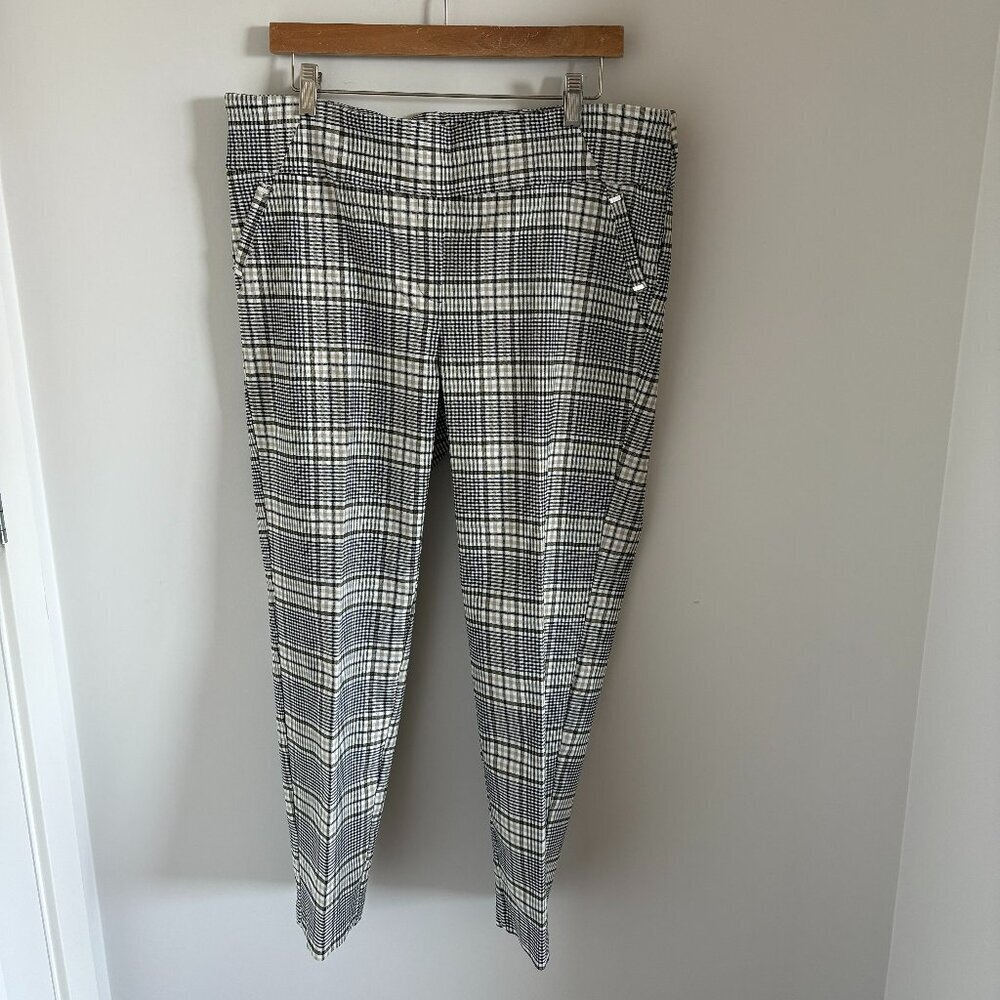SOHO Apparel Ltd Pants Plaid Tapered to Ankle Pull Up Women’s Size XL Like NEW
